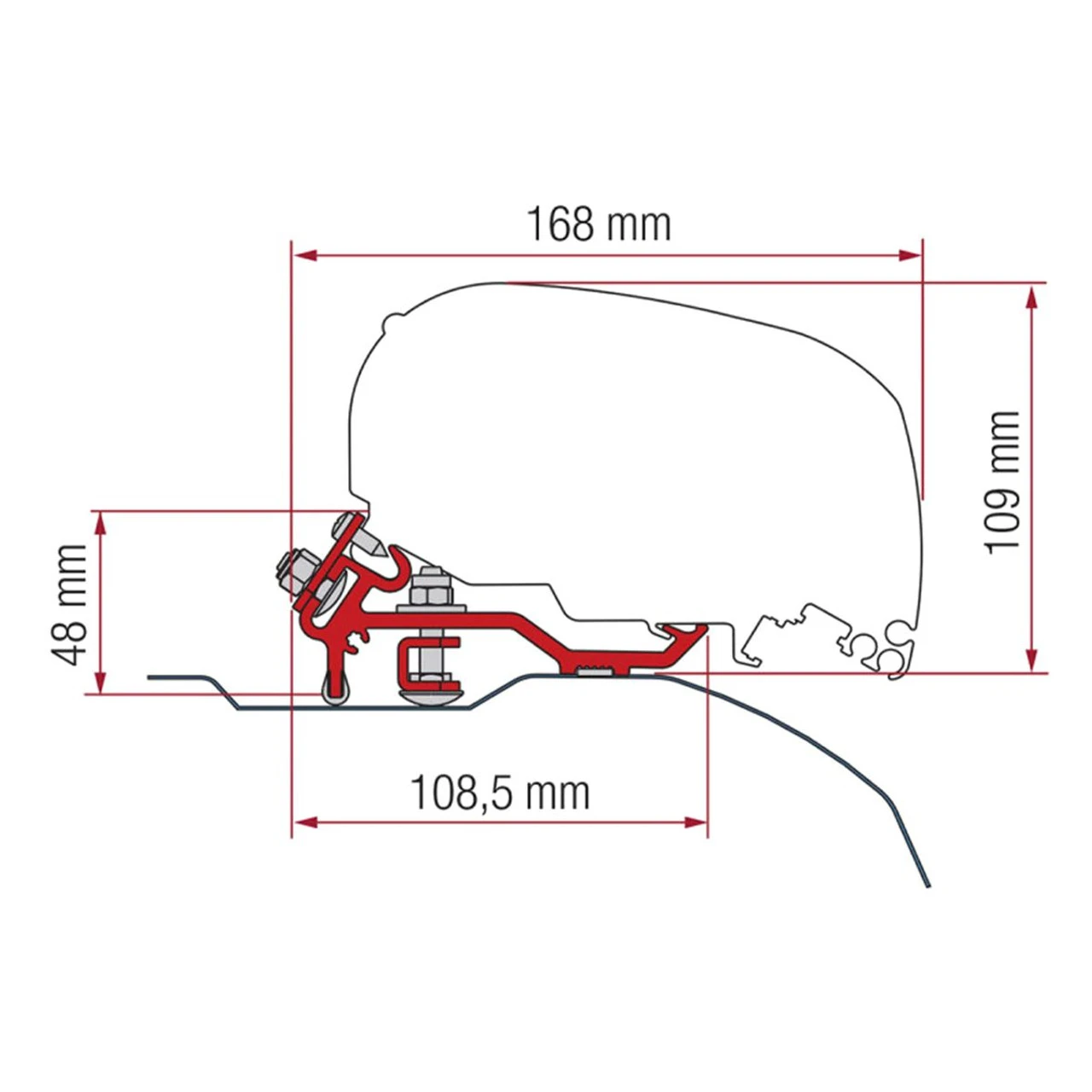 Fiamma F80 Ducato Jumper Relay Boxer After 2006 High Roof H2 Awning Bracket Kit 1 Fiamma F80 Ducato Jumper Relay Boxer After 2006 High Roof H2 Awning Bracket Kit