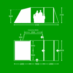 Kampa Touring AIR Drive Away Awning For Campervans 9 Kampa Touring AIR Drive Away Awning For Campervans -Camping Equipment Store 2021 Drive Away Awning Floorplans WHITE Touring 0 77225.1641912905