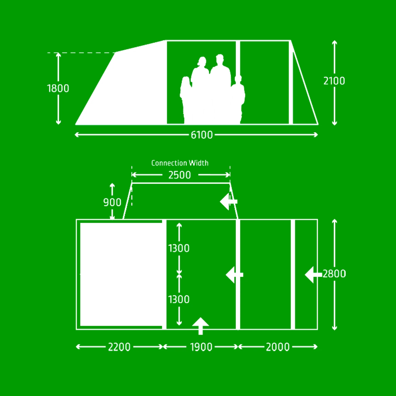 Kampa Touring AIR Drive Away Awning For Campervans 3 Kampa Touring AIR Drive Away Awning For Campervans - Image 3