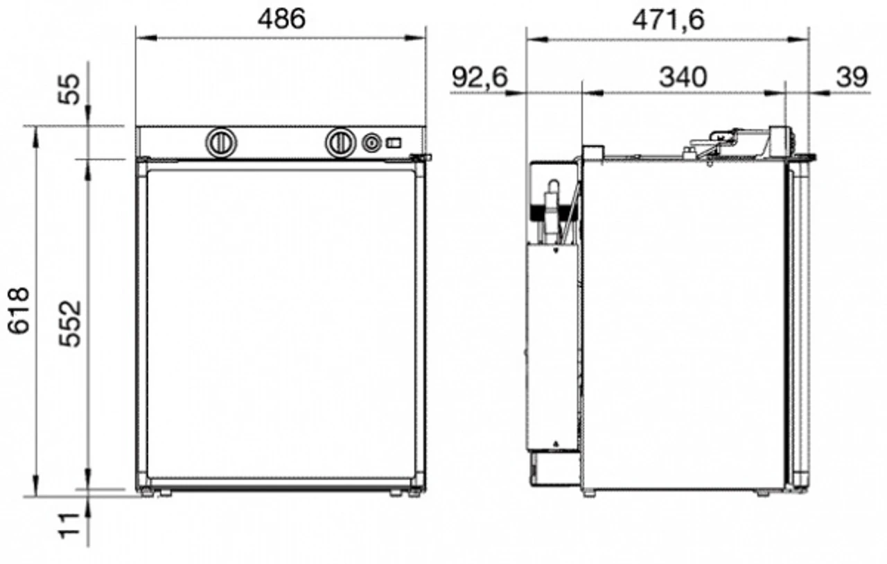 Dometic RM5310 230 V 12v LPG Gas Caravan Fridge 4 Dometic RM5310 230 V 12v LPG Gas Caravan Fridge - Image 4