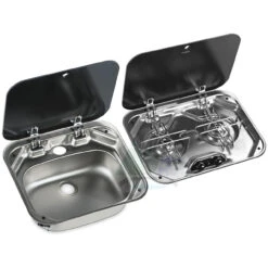 Dometic-Smev 8005 Sink & Smev 8002 2 Burner Hob Combo