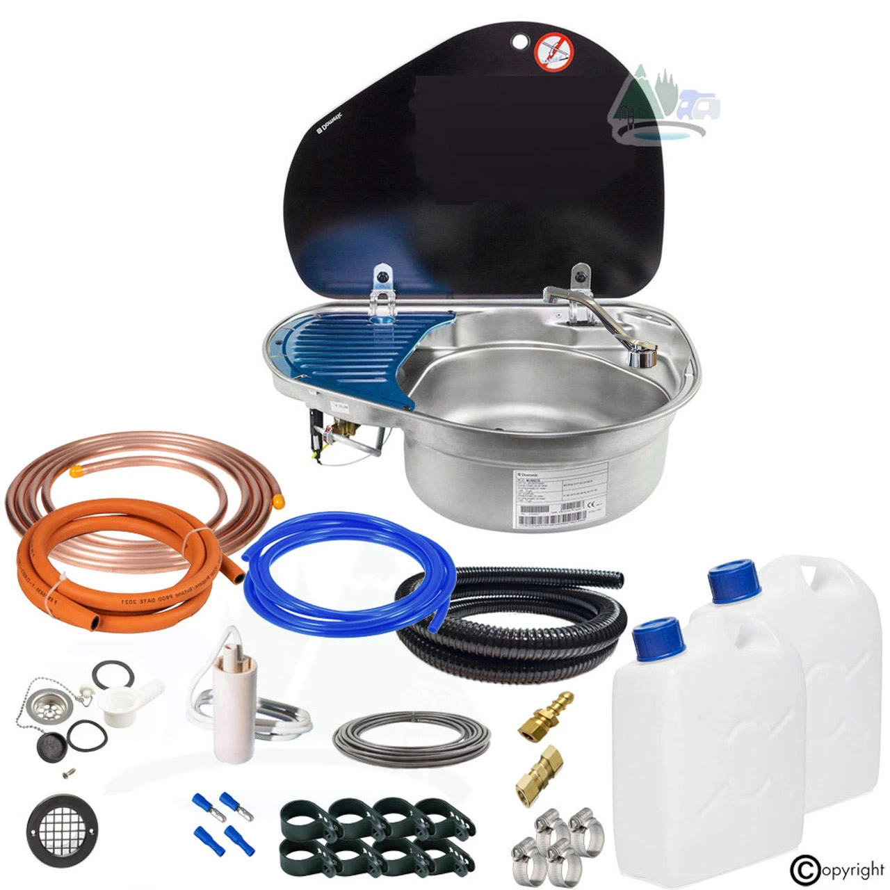 Dometic Smev 8821 Hob And Sink Campervan Conversion Universal Kit Inc Template 1 Dometic Smev 8821 Hob And Sink Campervan Conversion Universal Kit Inc Template