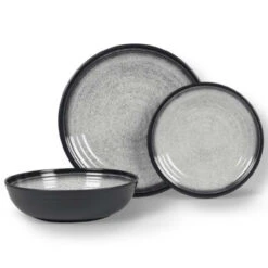 Kampa 12 Piece Camping Dinner Set - English Barn