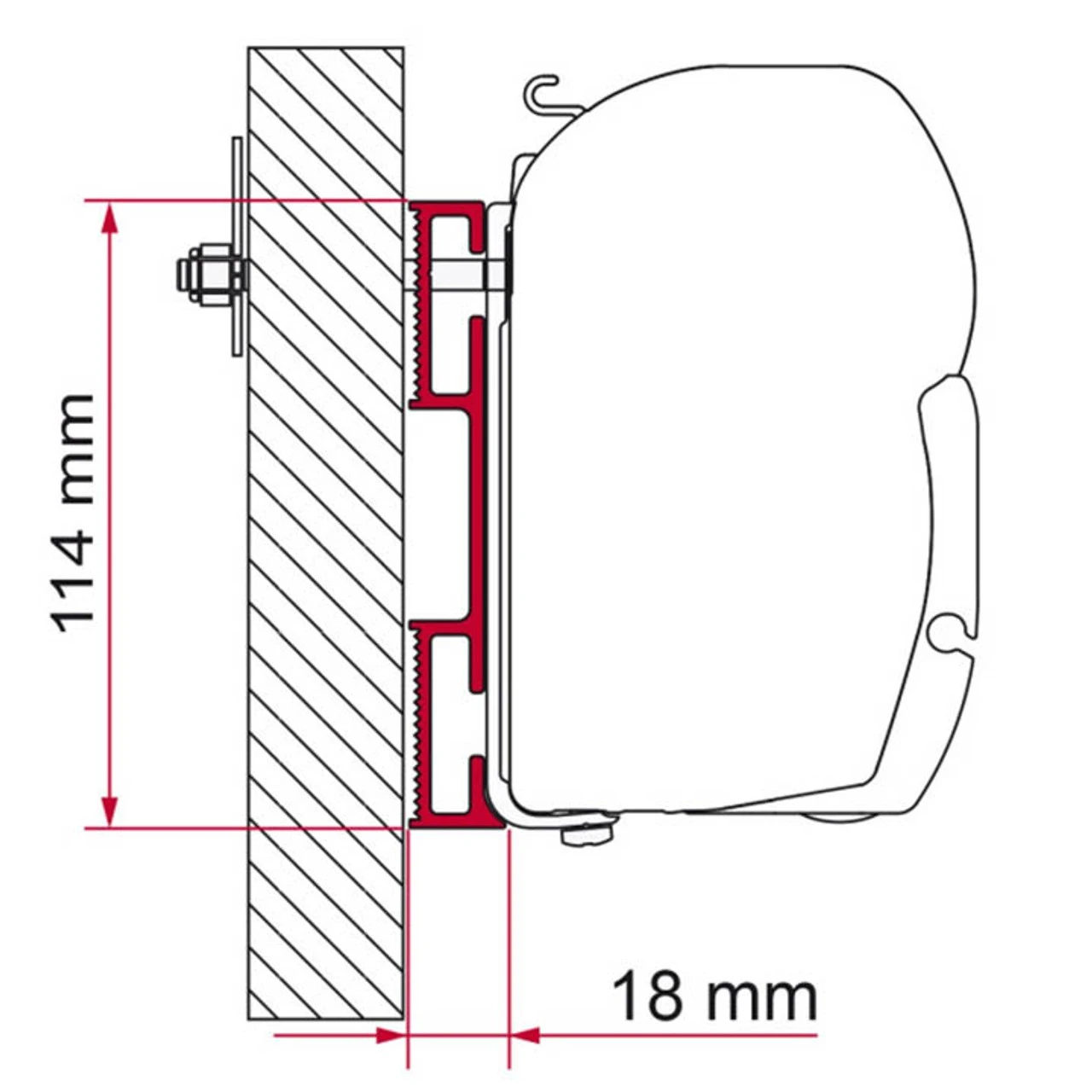 Fiamma Bracket Adaptor Kit D For F45 Awnings 1 Fiamma Bracket Adaptor Kit D For F45 Awnings
