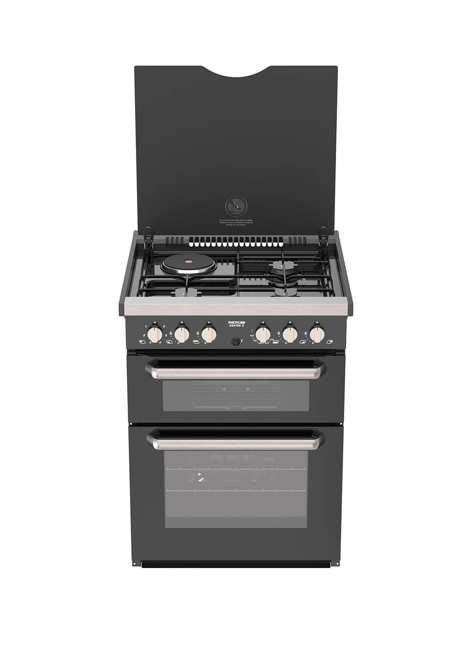 Spinflo Aspire Dual Fuel Stainless Steel Cooker Hob - 1/2 Height 1 Spinflo Aspire Dual Fuel Stainless Steel Cooker Hob - 1/2 Height