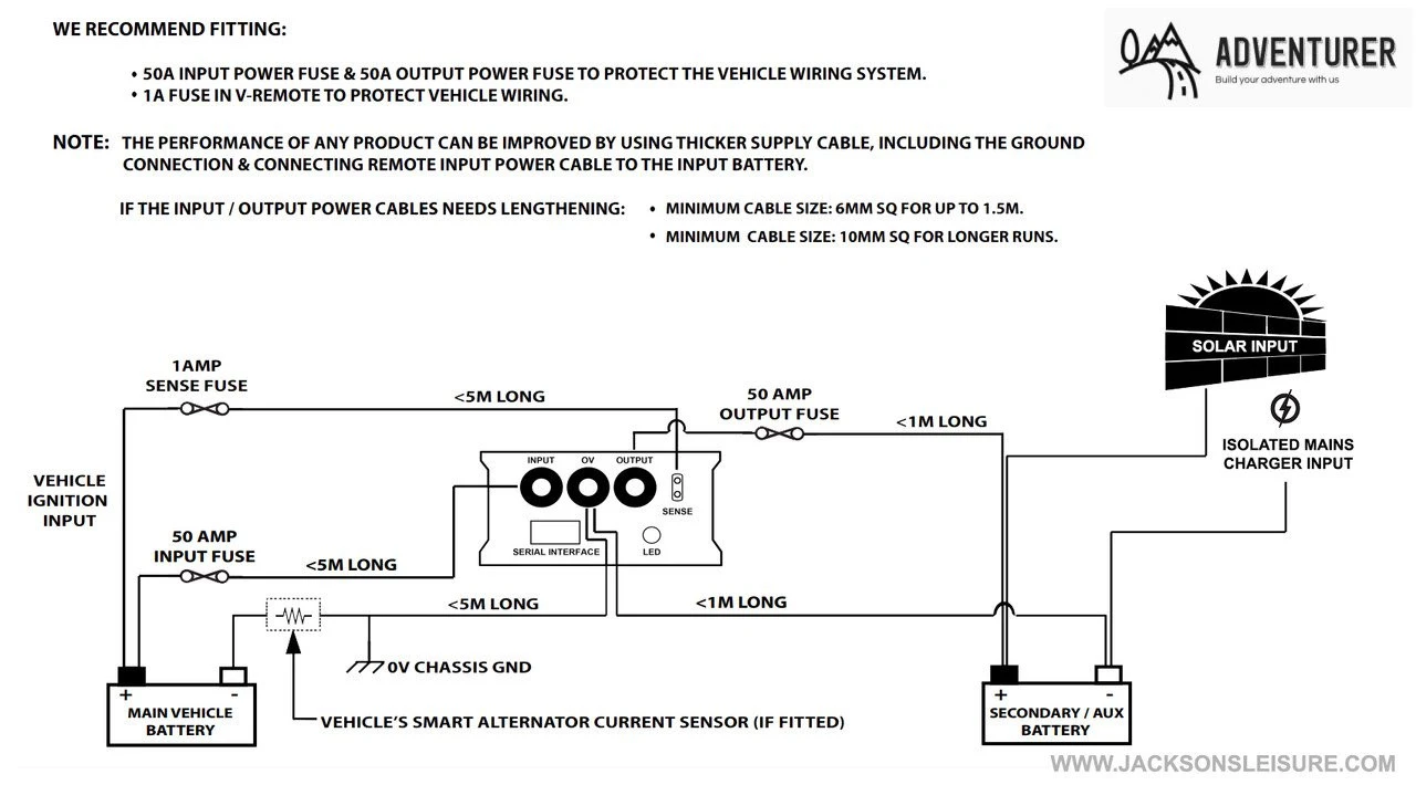 Adventurer 12v Vehicle Battery To Leisure Battery Charger With Engine Trickle Charge 5 Adventurer 12v Vehicle Battery To Leisure Battery Charger With Engine Trickle Charge - Image 5