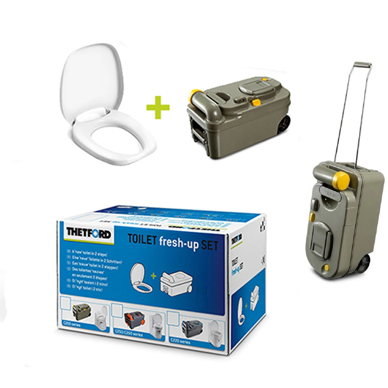 Thetford Caravan Cassette Toilet Tank C200 Fresh Up Kit 1 Thetford Caravan Cassette Toilet Tank C200 Fresh Up Kit