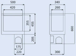 Dometic Waeco Coolmatic CB40 Top Loading Compressor Refrigerator -Camping Equipment Store CB40 dims 67841.1533732164