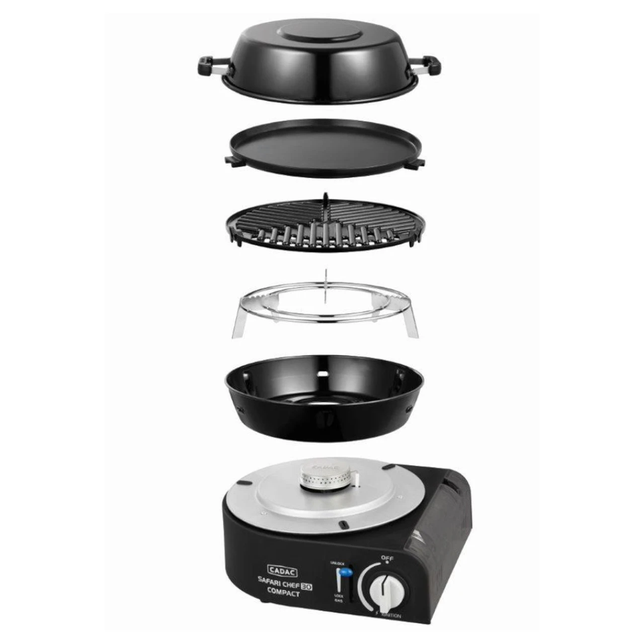 Cadac Safari Chef 30 Compact Gas BBQ 1 Cadac Safari Chef 30 Compact Gas BBQ