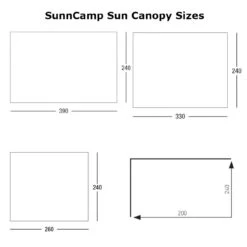 SunnCamp Swift Sun Canopy Caravan Porch 9 SunnCamp Swift Sun Canopy Caravan Porch -Camping Equipment Store Combined dimensions 91023.1670585301