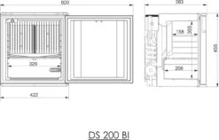 Dometic Silencio DS200 Minicool Mini Fridge 18 Dometic Silencio DS200 Minicool Mini Fridge -Camping Equipment Store DS200 BI dimension 27 44806.1515085577