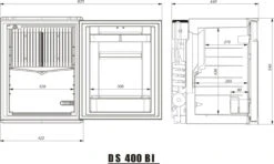 Dometic Silencio DS400 Silent Mini Bar Fridge -Camping Equipment Store DS400 BI dimension 27 60953.1515168548