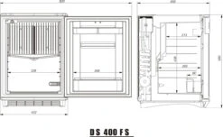 Dometic Silencio DS400 Silent Mini Bar Fridge -Camping Equipment Store DS400 FS dimension 27 64209.1515168548