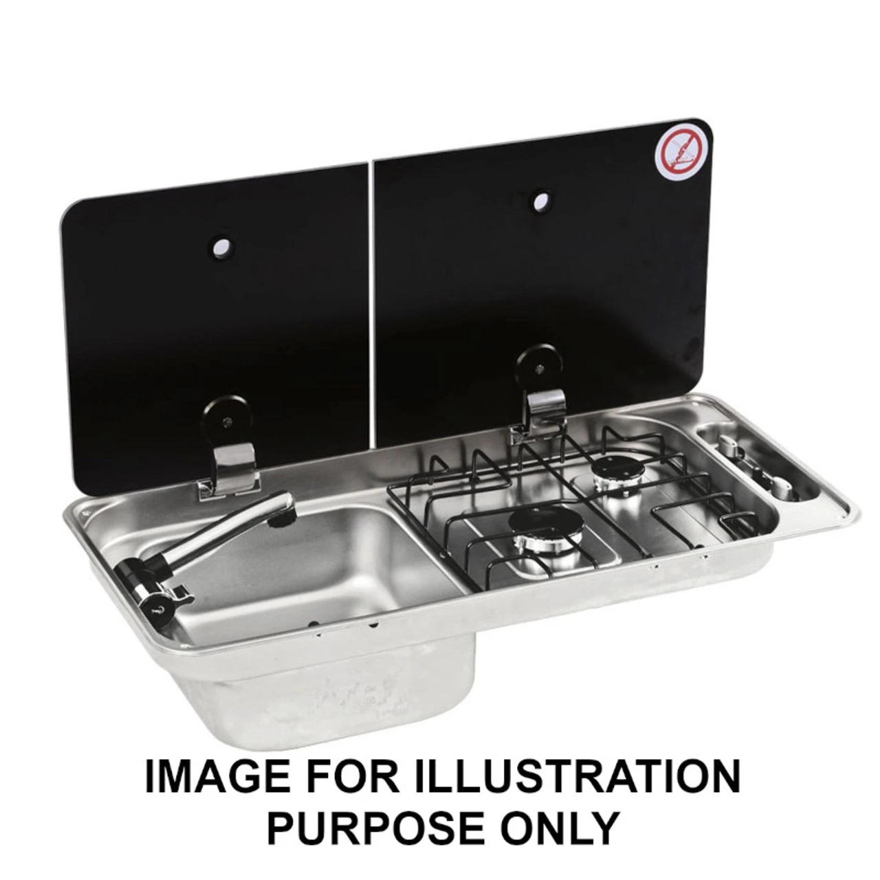 CAN FL1401 FL1402 Sink And Hob Combi Cooker For Campervans & Caravans 1 CAN FL1401 FL1402 Sink And Hob Combi Cooker For Campervans & Caravans