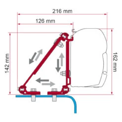 Fiamma F45 Multi Kit Awning Bracket