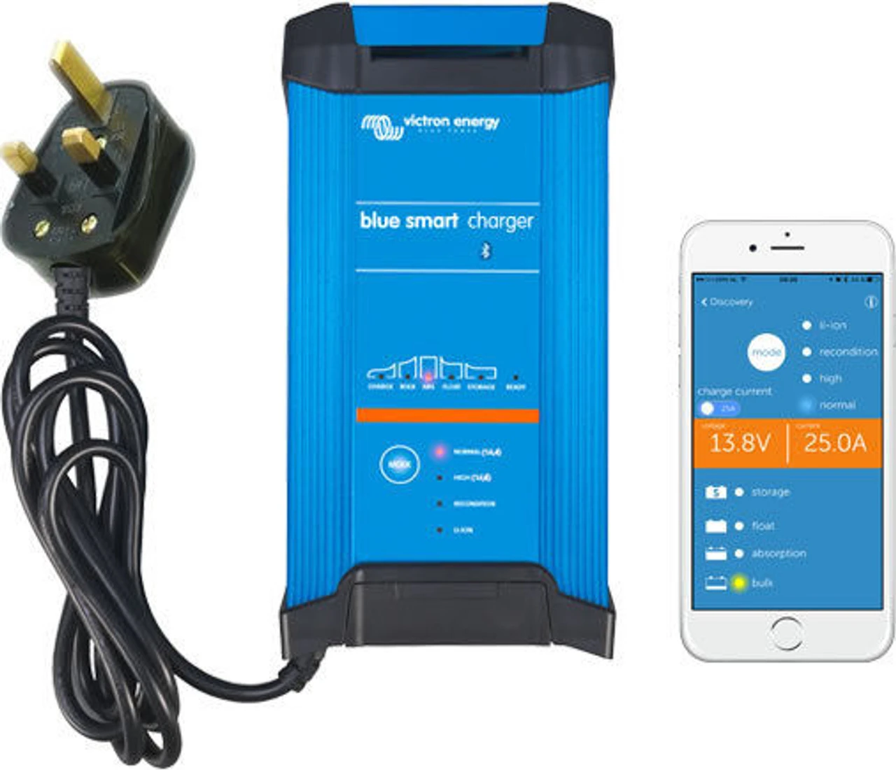Victron Energy Victron Blue Smart IP22 12v Leisure Battery Mains 240V Charger 1 Victron Energy Victron Blue Smart IP22 12v Leisure Battery Mains 240V Charger