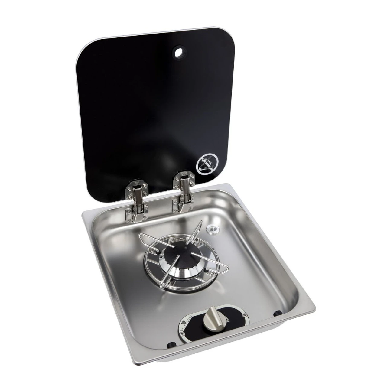 Navy Load Single Burner Hob With Glass Lid NL.21001 1 Navy Load Single Burner Hob With Glass Lid NL.21001
