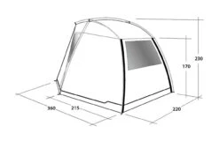 Outwell Woodcrest Active Drive Away Awning -Camping Equipment Store Outwell woodcrest active diagram 54525.1608132440