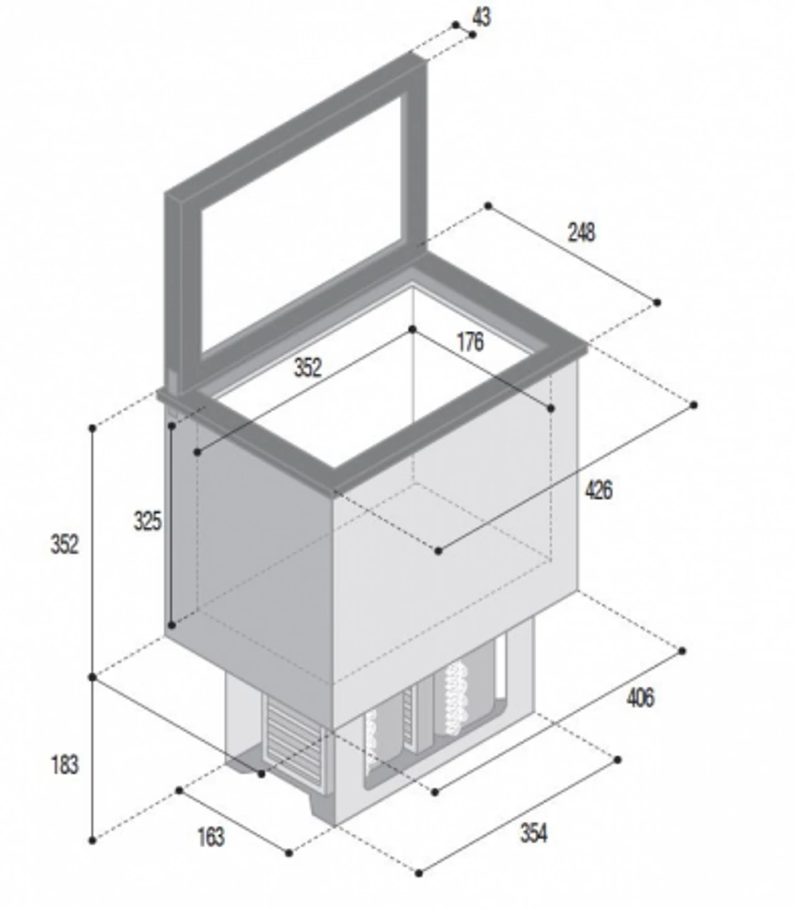 Vitrifrigo TL20 Top Loading Campervan Fridge 2 Vitrifrigo TL20 Top Loading Campervan Fridge - Image 2