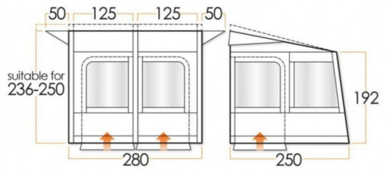 Vango Varkala Connect Caravan Airbeam Awning 7 Vango Varkala Connect Caravan Airbeam Awning - Image 7