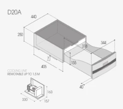 Vitrifrigo D20A 12v Drawer Fridge Freezer For Campervans 10 Vitrifrigo D20A 12v Drawer Fridge Freezer For Campervans -Camping Equipment Store VFD20A DIMS 06517.1635780068