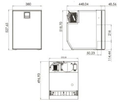 Webasto Cruise CR49 Elegance Campervan & Caravan Compressor Fridge 13 Webasto Cruise CR49 Elegance Campervan & Caravan Compressor Fridge -Camping Equipment Store Webasto CR49 DIM 30946.1425916020