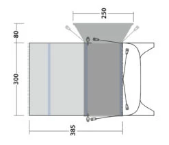 Outwell Blossburg 380 Air Drive Away Awning -Camping Equipment Store blossburg dimensions 01985.1608121705