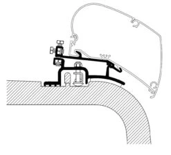 Thule Awning Bracket For Omnistor 6200/6300 - Ducato/Jumper/Boxer (1994-2006)