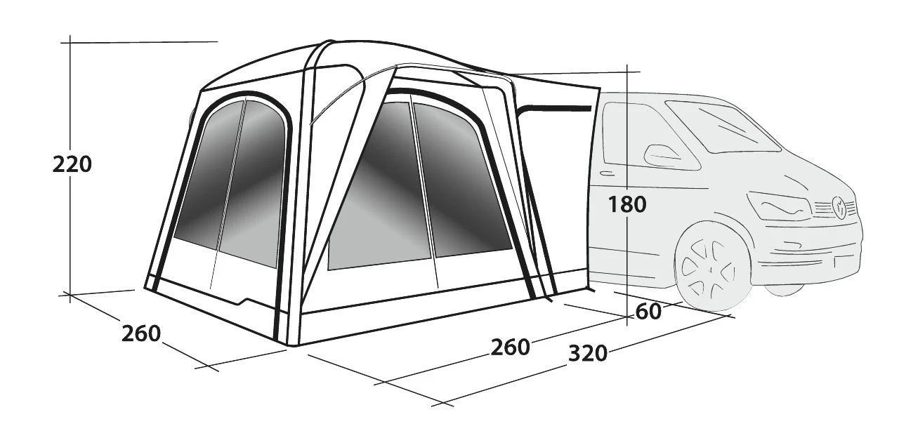 Outwell Bremburg Air Campervan Drive Away Awning 8 Outwell Bremburg Air Campervan Drive Away Awning - Image 8