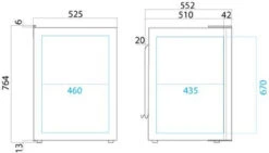 Vitrifrigo C130L 2 Way Boat & Caravan Compressor Fridge 5 Vitrifrigo C130L 2 Way Boat & Caravan Compressor Fridge -Camping Equipment Store c130L dims 80622.1358340391
