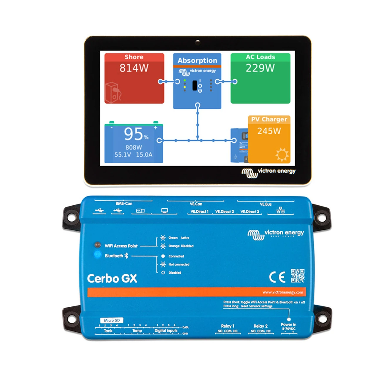 Victron Energy Victron Cerbo GX Electrical Control Hub 2 Victron Energy Victron Cerbo GX Electrical Control Hub - Image 2