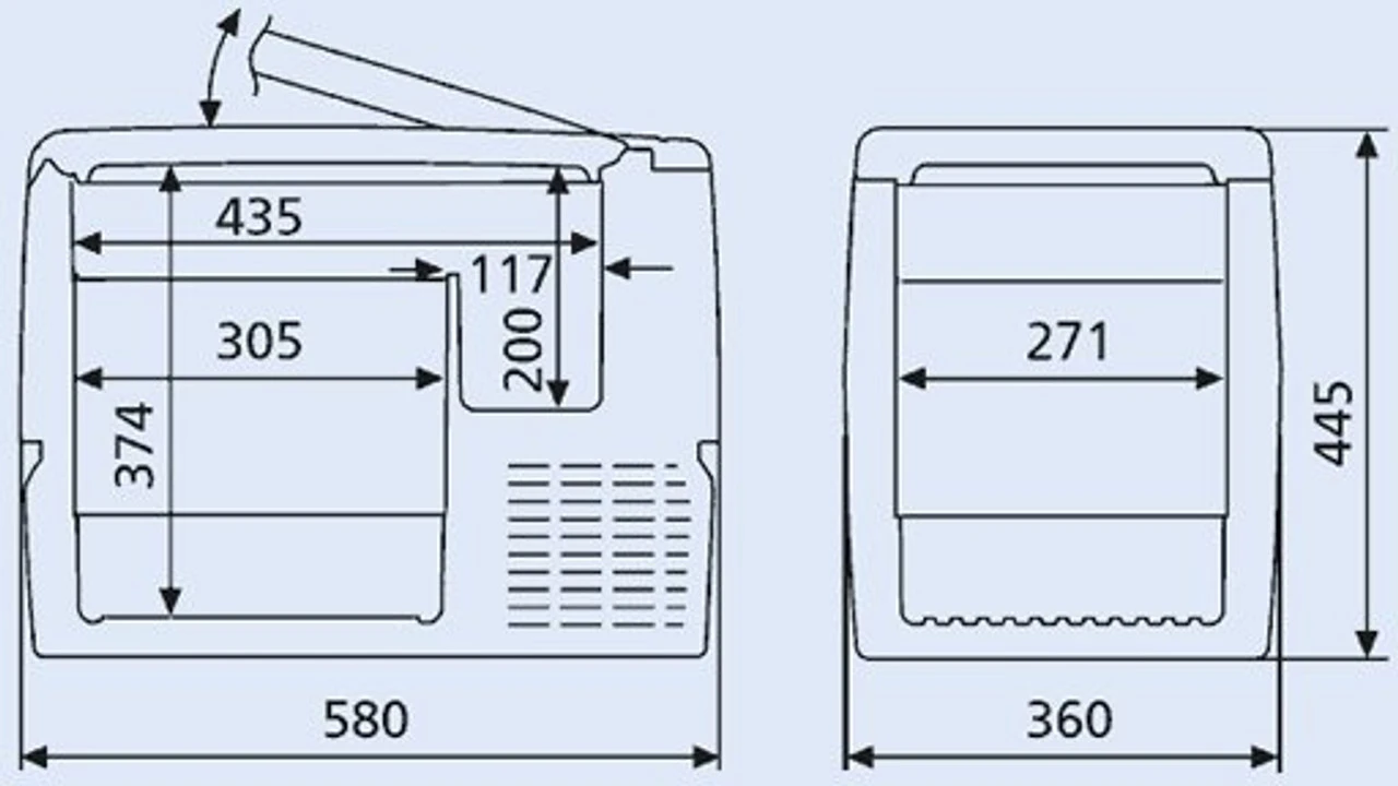 Waeco CoolFreeze CF40 Portable Fridge-Freezer 2 Waeco CoolFreeze CF40 Portable Fridge-Freezer - Image 2