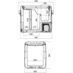 Waeco CFX65DZ Dual Zone 12v Mains Mobile Freezer Cool Box 9 Waeco CFX65DZ Dual Zone 12v Mains Mobile Freezer Cool Box -Camping Equipment Store cfx65dz dimensions 94801.1476879587