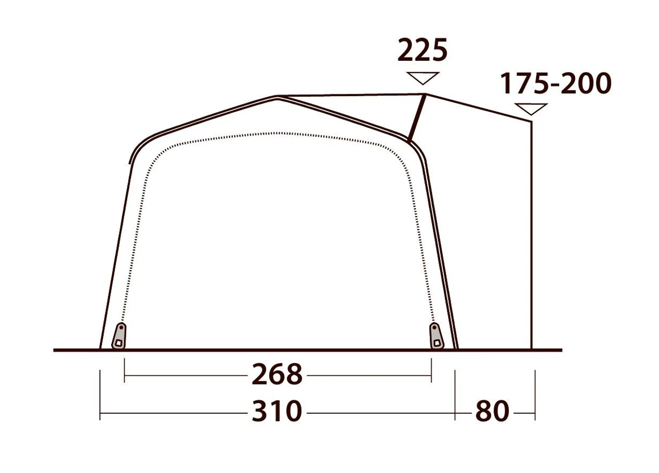 Outwell Jonesville 290SA Flex Drive Away Awning 4 Outwell Jonesville 290SA Flex Drive Away Awning - Image 4