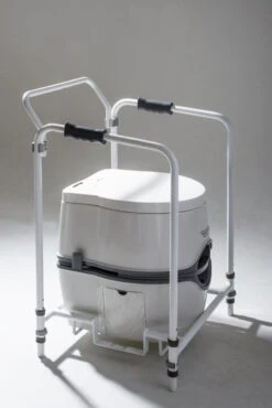 Excellence Electric & Manual Flush Portable Toilet With Folding Mobility Frame -Camping Equipment Store excellence closed frame 80861.1398760963
