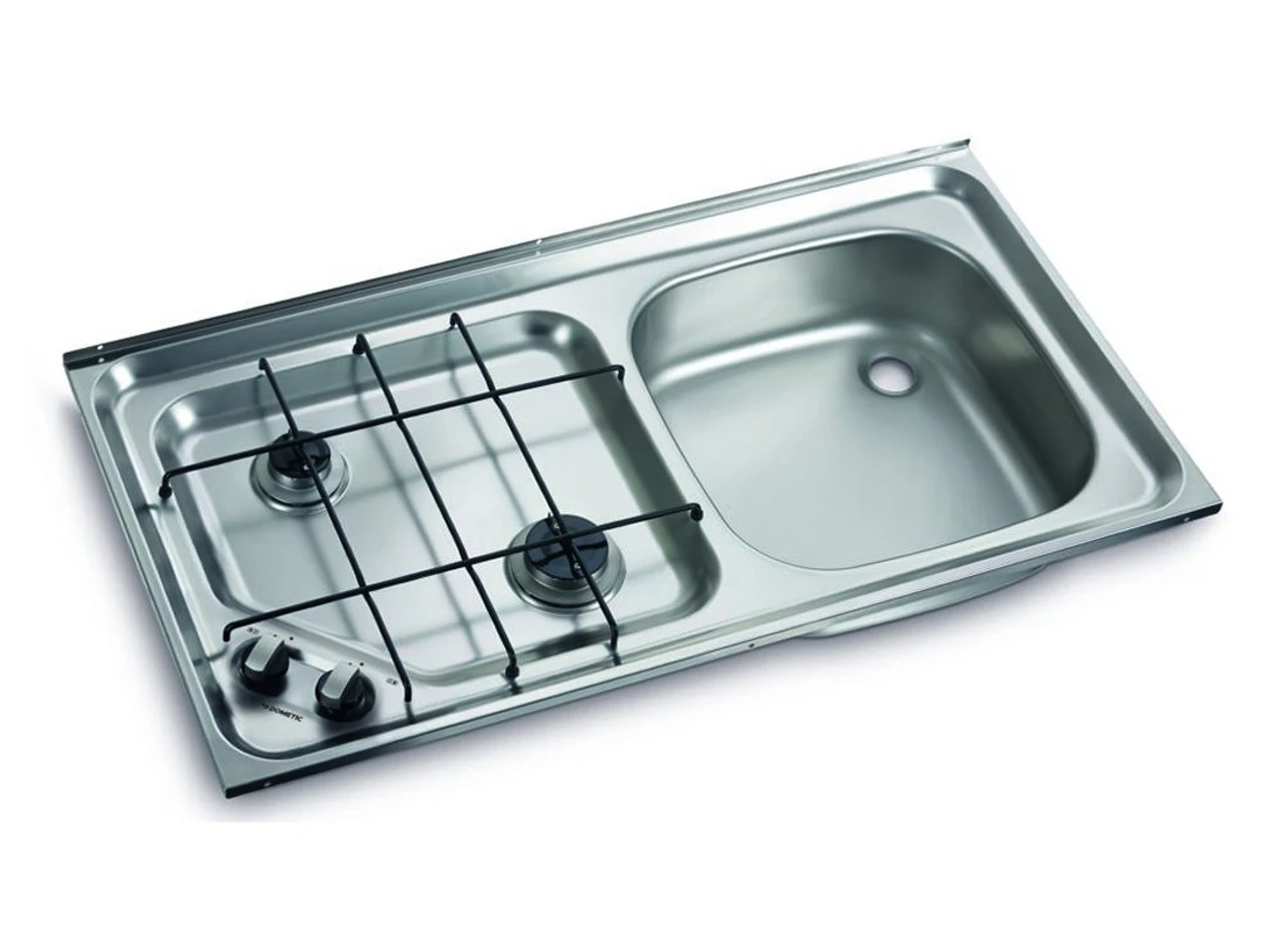 Dometic-Smev HS2421 (Smev 921) Caravan 2 Burner Hob & Sink Combination 2 Dometic-Smev HS2421 (Smev 921) Caravan 2 Burner Hob & Sink Combination - Image 2