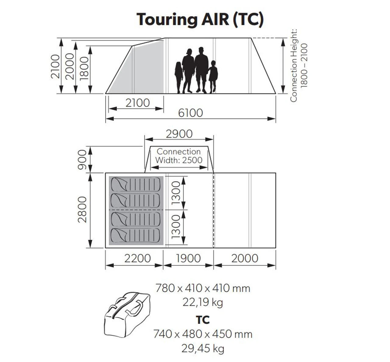 Kampa Touring AIR Drive Away Awning For Campervans 4 Kampa Touring AIR Drive Away Awning For Campervans - Image 4