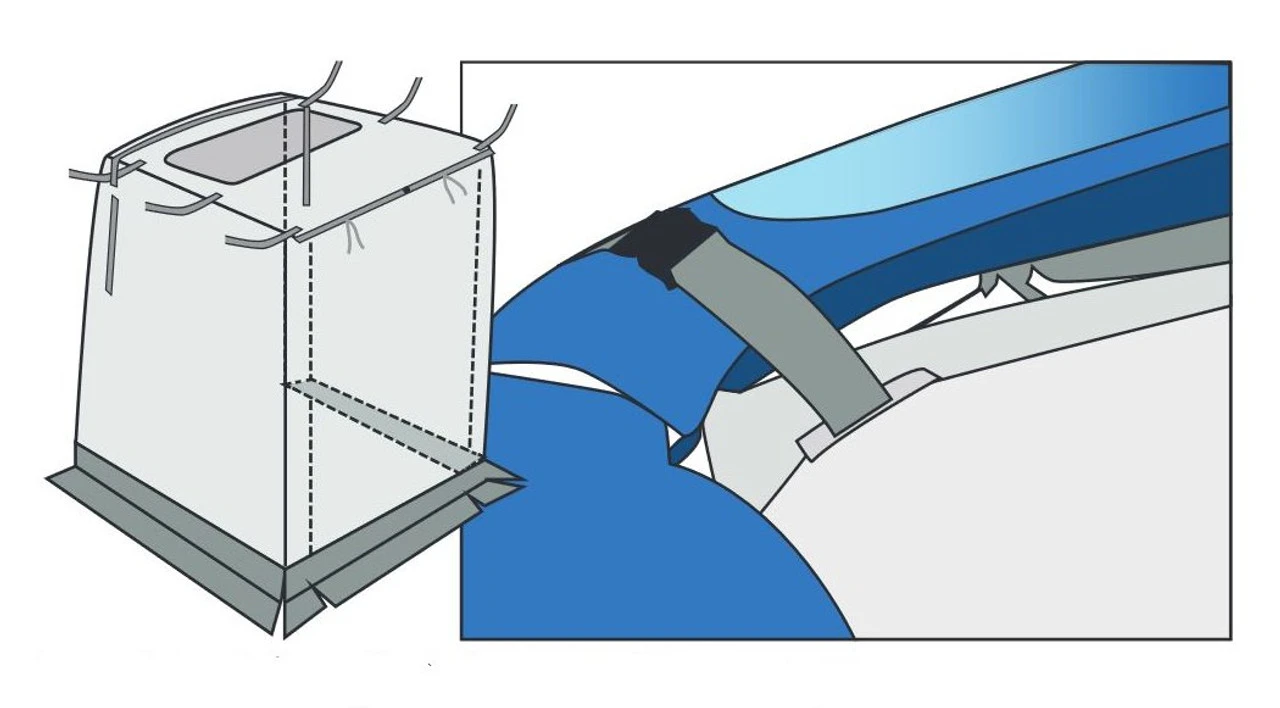 Reimo Trapeze Rear Tailgate Awning Tent For Mini Camper Vans 3 Reimo Trapeze Rear Tailgate Awning Tent For Mini Camper Vans - Image 3