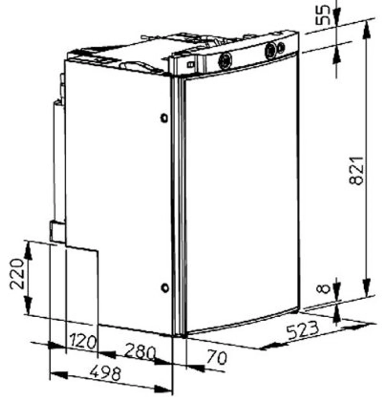 Dometic RMS8501 Absorption 3 Way Caravan Fridge 3 Dometic RMS8501 Absorption 3 Way Caravan Fridge - Image 3