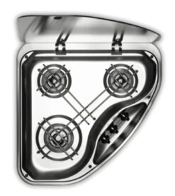 Dometic-Smev PI9003 Triangular Caravan 3 Burner Hob