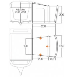 Vango Sonoma II 350cm Air Caravan Motorhome Awning -Camping Equipment Store sonoma ii 250 floorplan 42486.1530026866