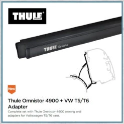Thule Omnistor 4900 VW T5/T6 Campervan Awning And Bracket Kit -Camping Equipment Store t5t6 adapter 13363.1553002959