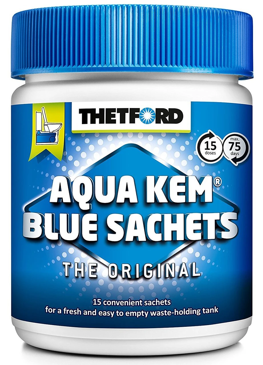 Thetford Aqua Kem Blue Portable Toilet Chemical Sachets 1 Thetford Aqua Kem Blue Portable Toilet Chemical Sachets