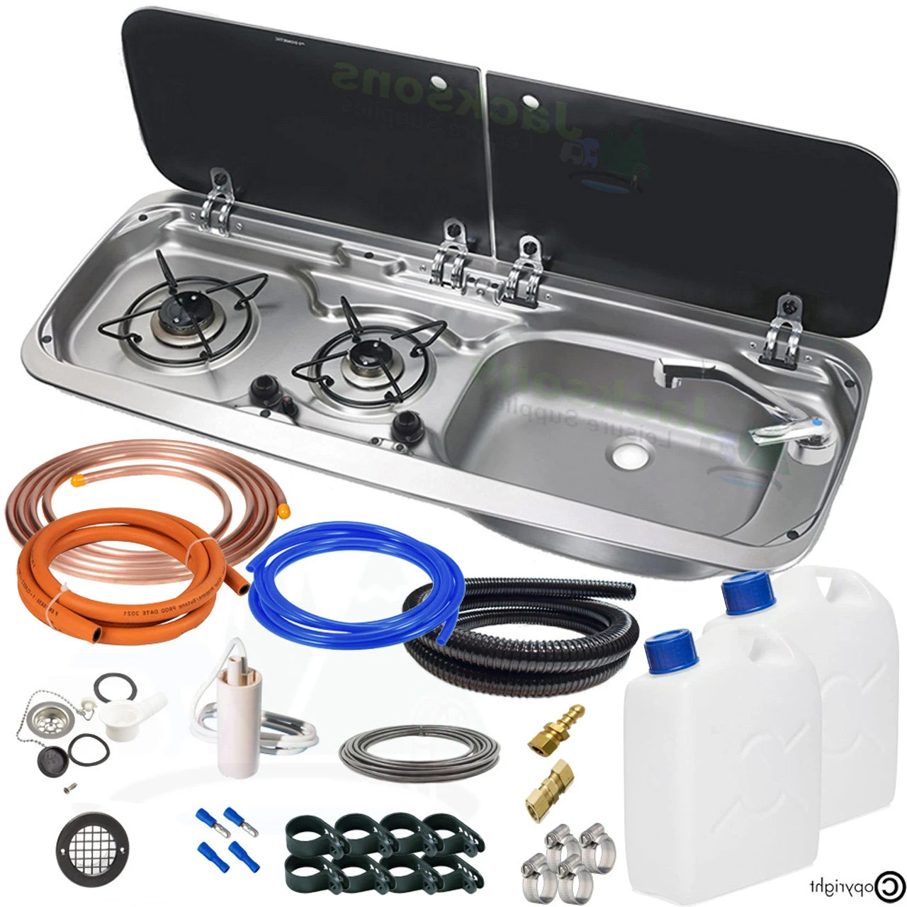 Dometic Smev 9222 Hob And Sink Campervan Conversion Universal Kit Inc Template 2 Dometic Smev 9222 Hob And Sink Campervan Conversion Universal Kit Inc Template - Image 2