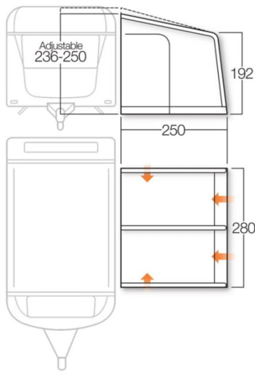 Vango Varkala Connect Caravan Airbeam Awning 8 Vango Varkala Connect Caravan Airbeam Awning - Image 8