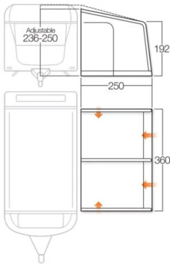 Vango Varkala Connect Caravan Airbeam Awning 19 Vango Varkala Connect Caravan Airbeam Awning -Camping Equipment Store vango 2018 awnings floorplan varkala 360 58563.1511266974