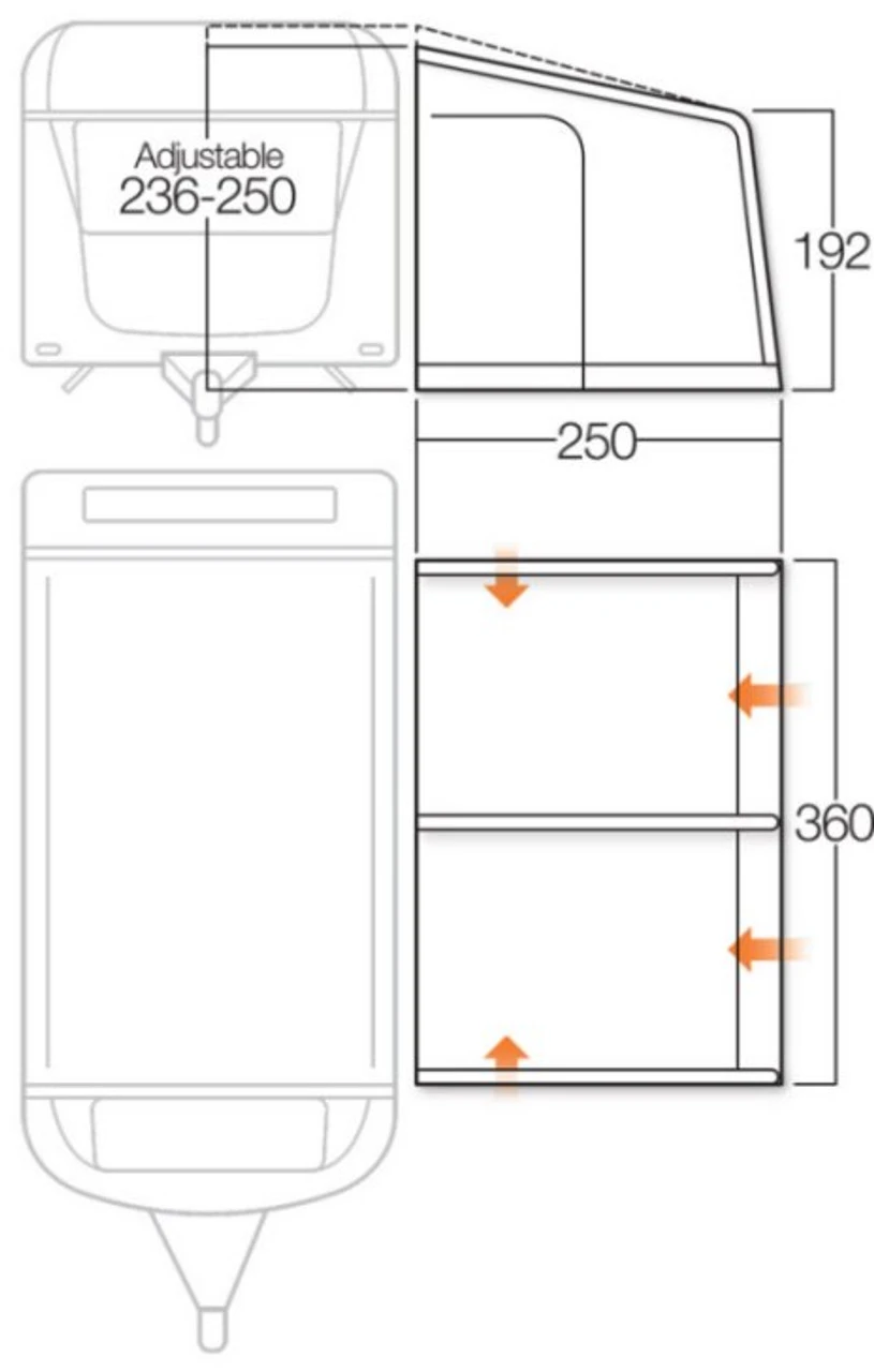 Vango Varkala Connect Caravan Airbeam Awning 9 Vango Varkala Connect Caravan Airbeam Awning - Image 9