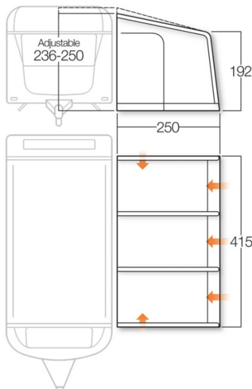 Vango Varkala Connect Caravan Airbeam Awning 10 Vango Varkala Connect Caravan Airbeam Awning - Image 10