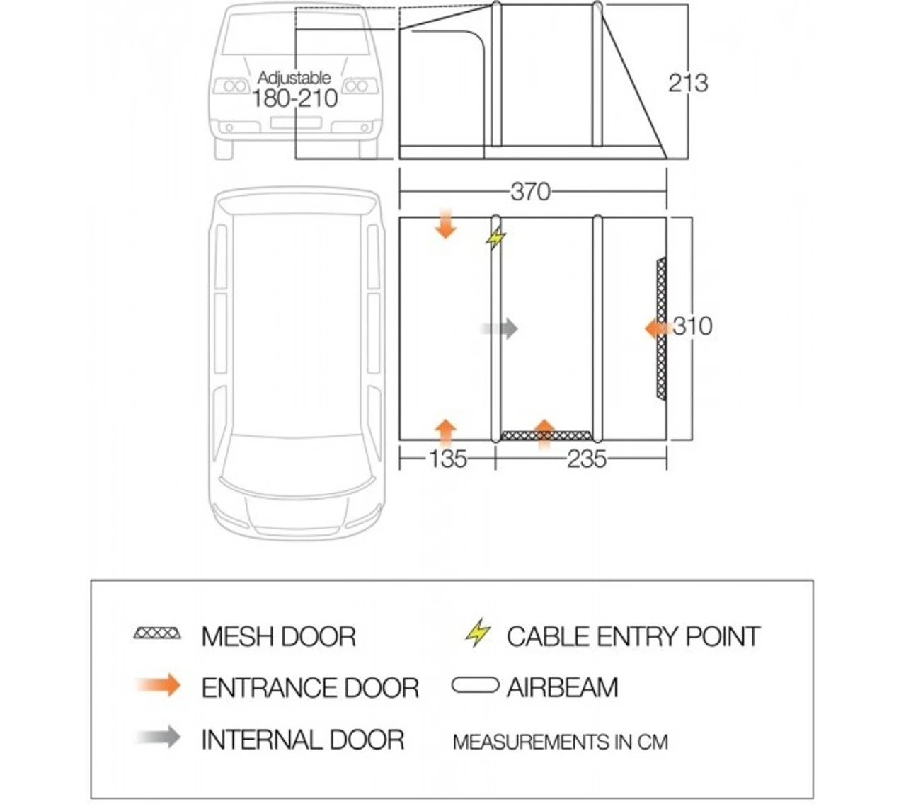 Vango Kela V Drive Away Awning 7 Vango Kela V Drive Away Awning - Image 7