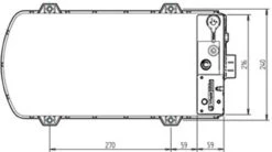 Whale Expanse Balanced Flue Gas Water Heater For Motorhomes -Camping Equipment Store whale Expanse Water Heater Top Dimensions 45765.1541073919